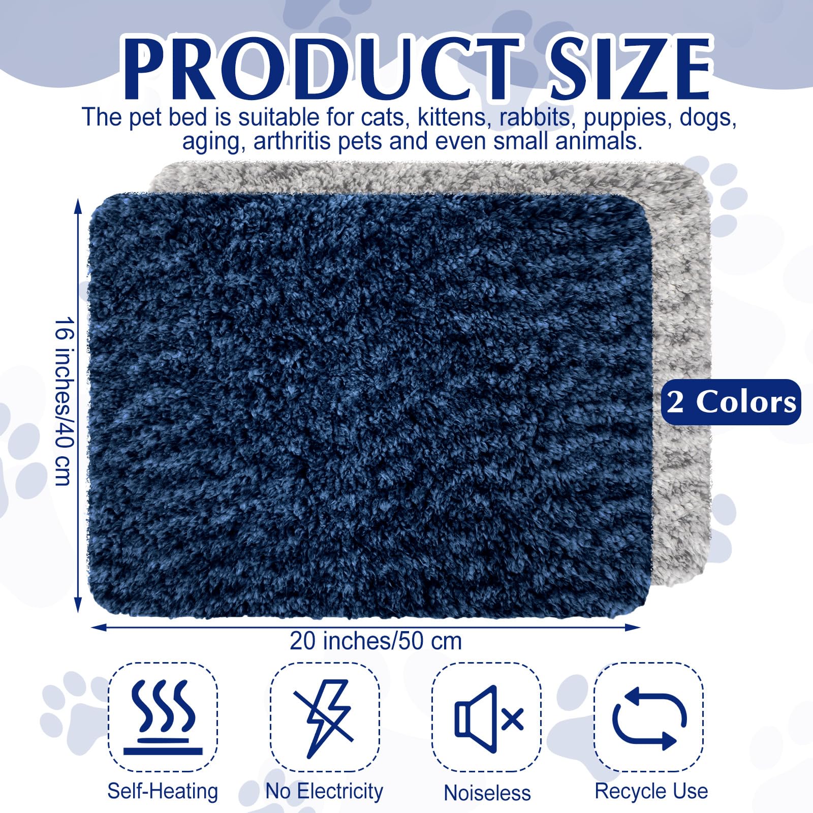 Superficie peluche suave Drydiet para descanso cálido y cómodo.