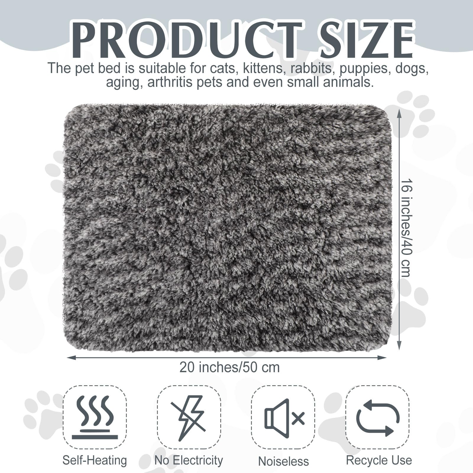Drydiet superficie suave y abrigada de la almohadilla gato para siestas reconfortantes.