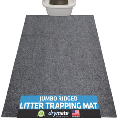Drymate Jumbo: alfombra atrapa arena con diseño estriado para piso más limpio.