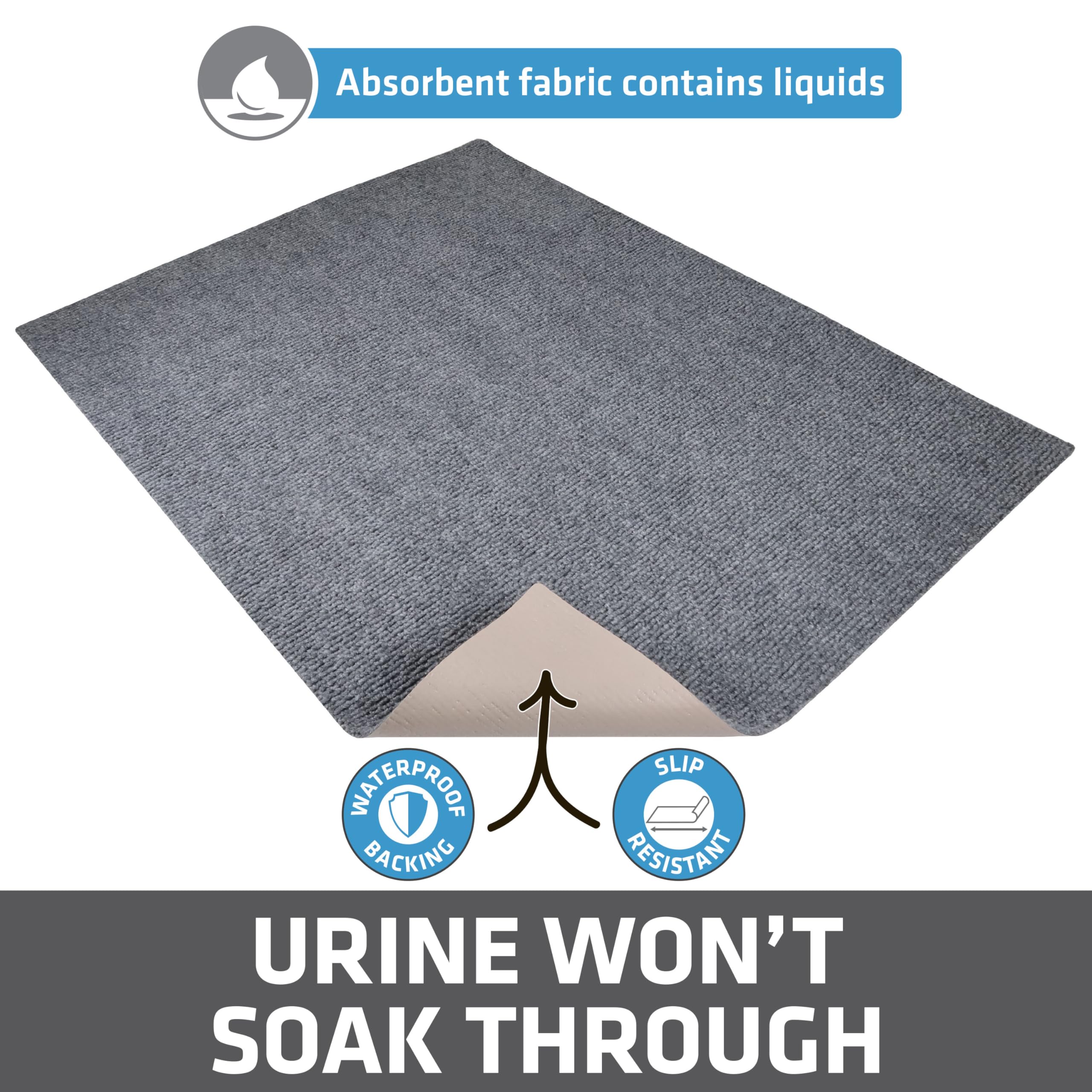 Drymate Jumbo base antideslizante mantiene la alfombra en su lugar.