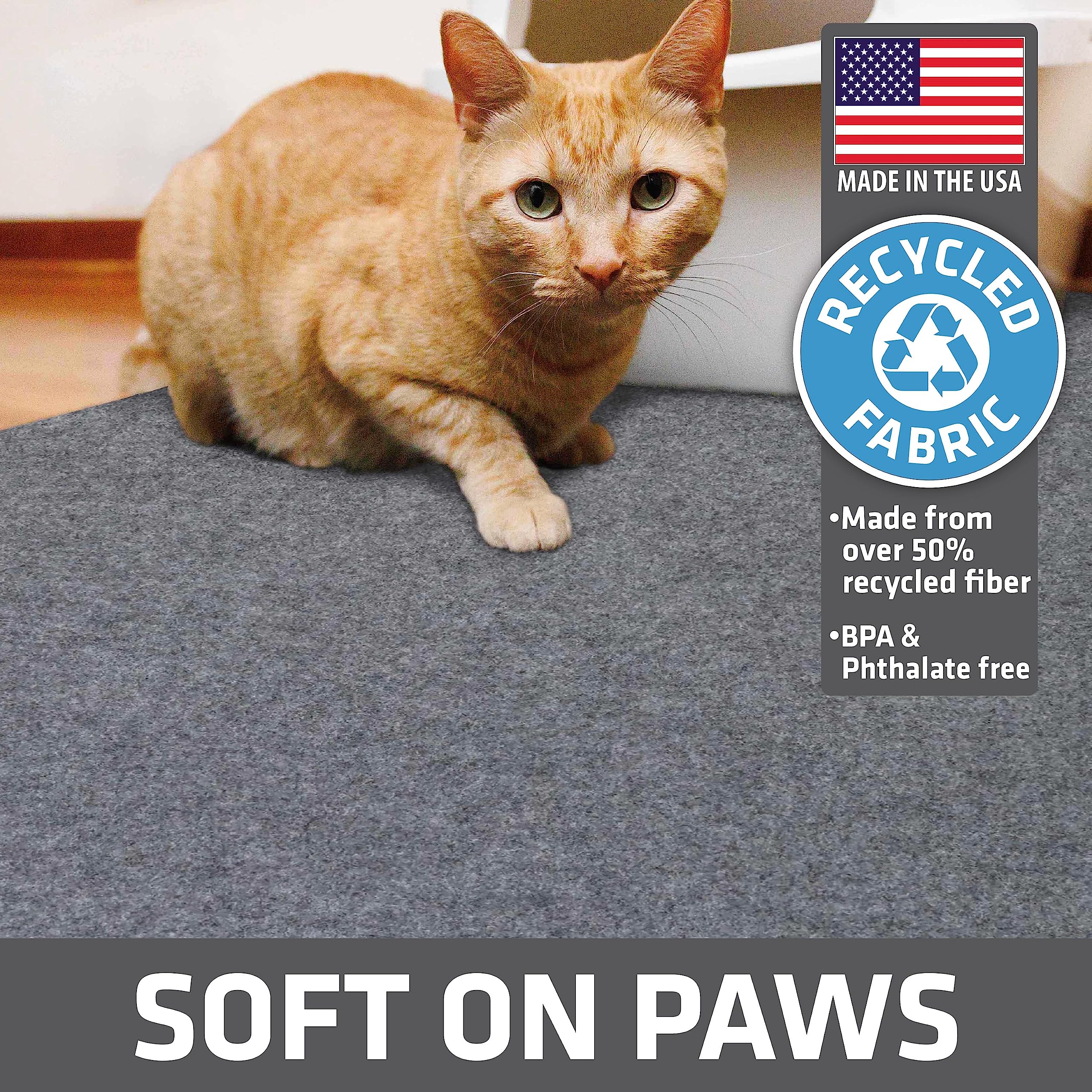 Drymate XL Original Cat Litter Mat superficie antideslizante en uso diario