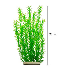 dskoiph plantas artificiales para acuario altas y verdes, 21 pulgadas.