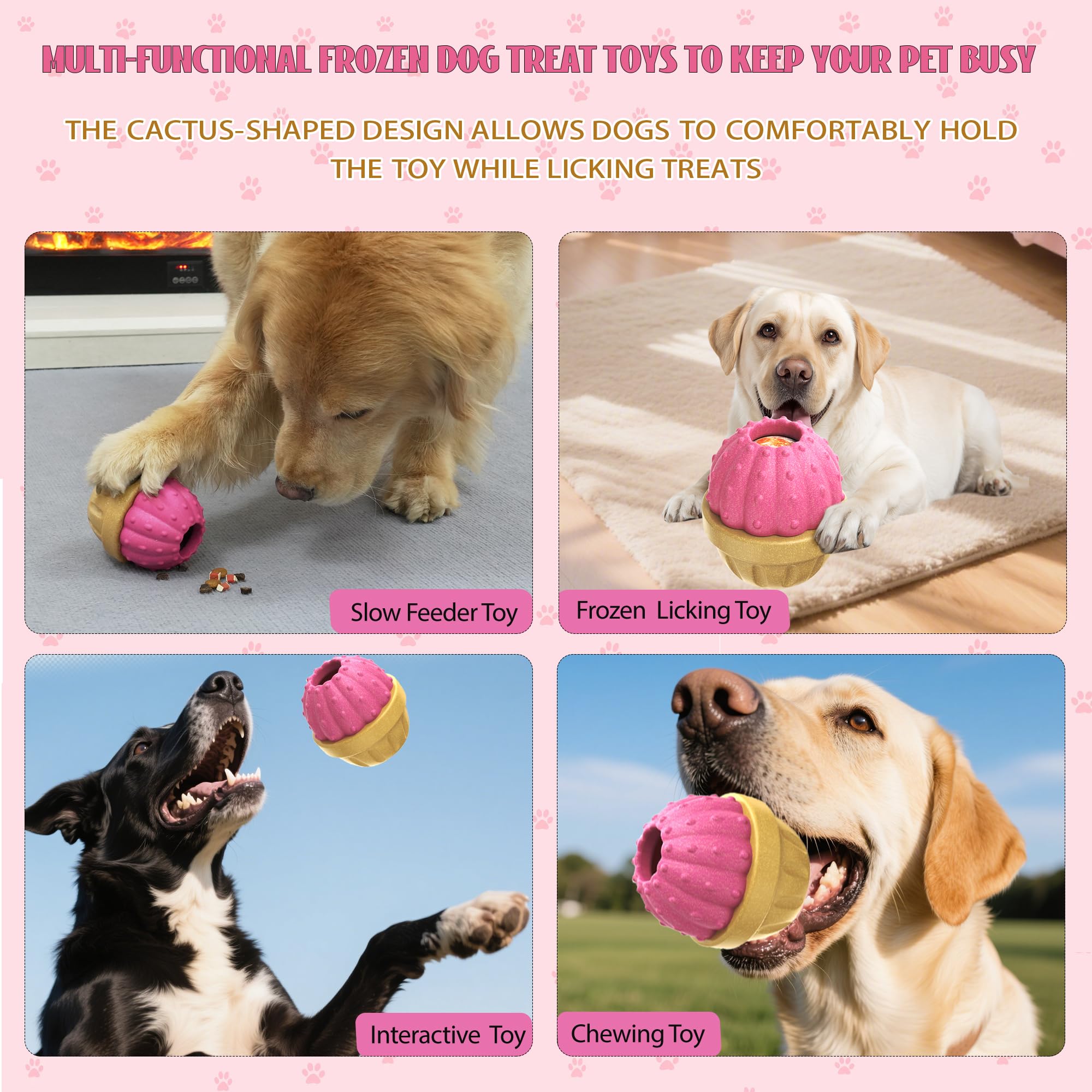 DSUMD juguete rosa para perros, ideal para sesiones de juego calmadas.