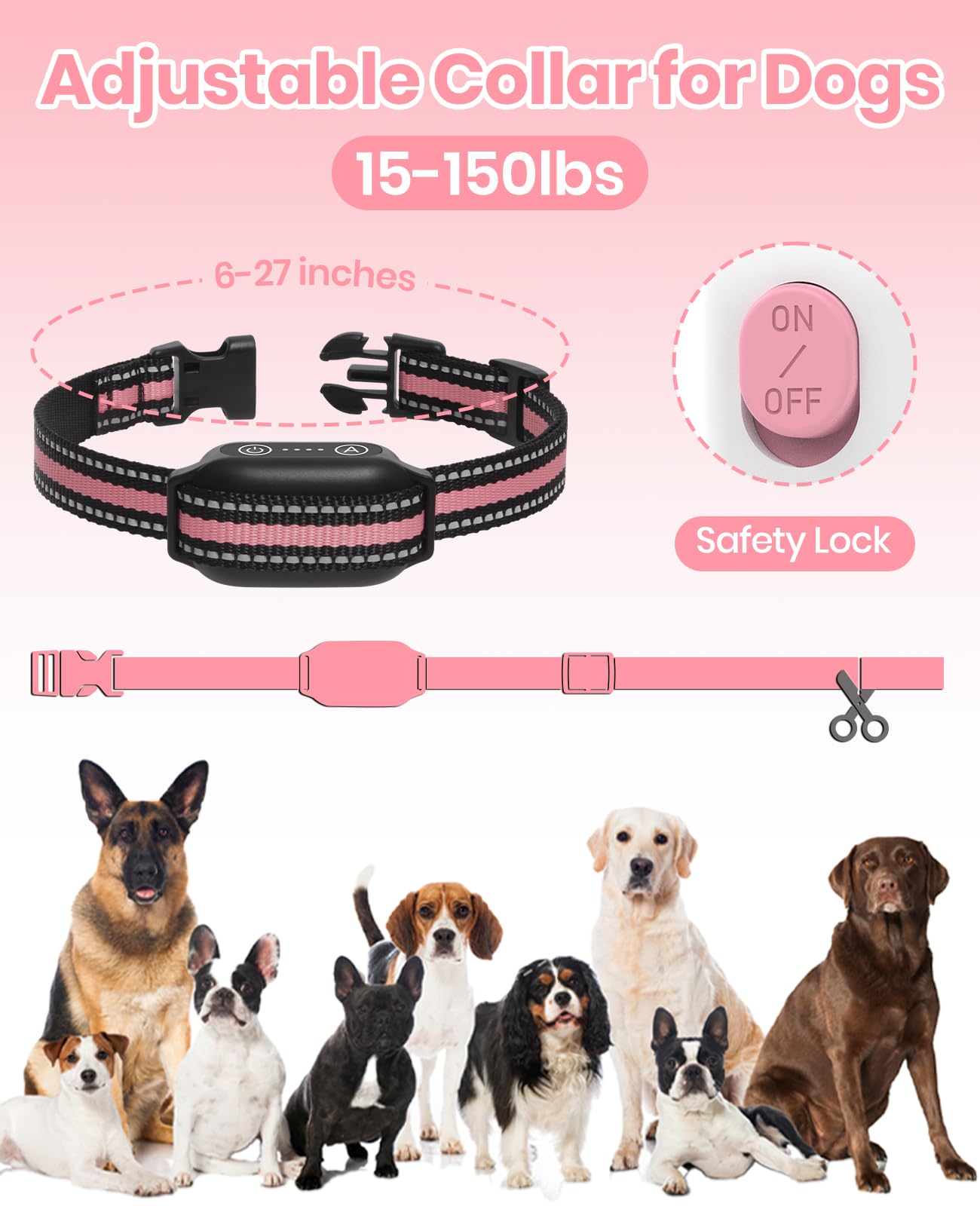 DTCollar alcance estable de 3300 ft para entrenar al aire libre