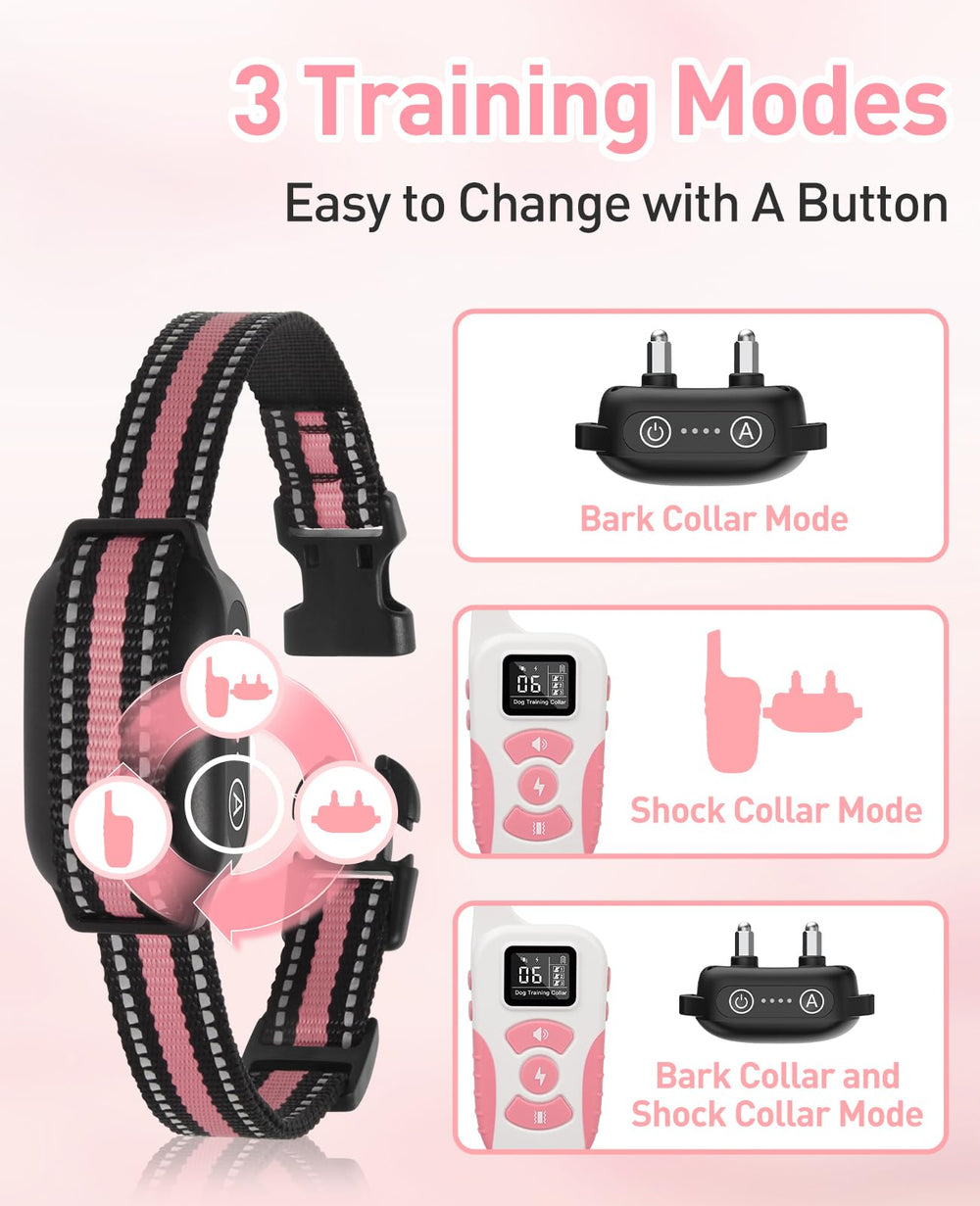 DTCollar funciones Beep vibracion choque para entrenamiento versátil