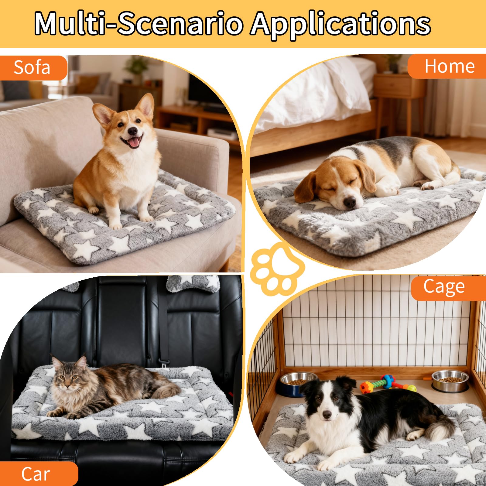 DTKIUSDKR cama-perro lavado a máquina para higiene rápida