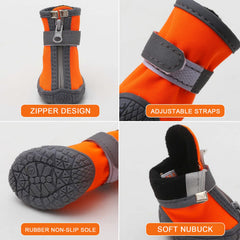 Botas dtyxpet: ajuste cómodo con tiras reflectantes para paseos nocturnos