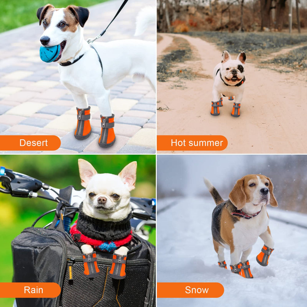 Botas dtyxpet protegen las zarpas en nieve y pavimento caliente