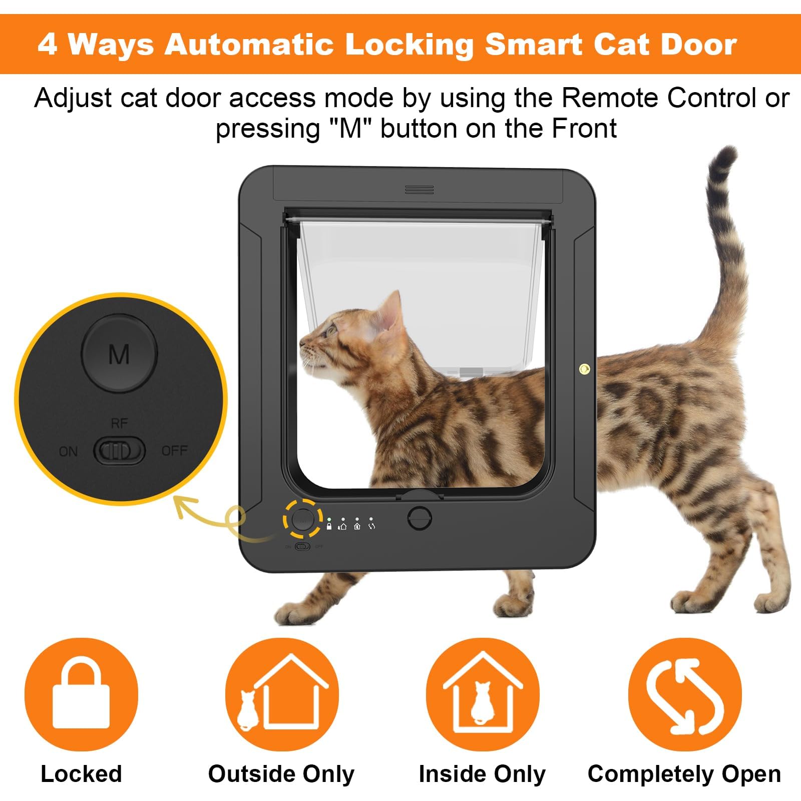 Tres llaves RFID para collar en la puerta Dubcei