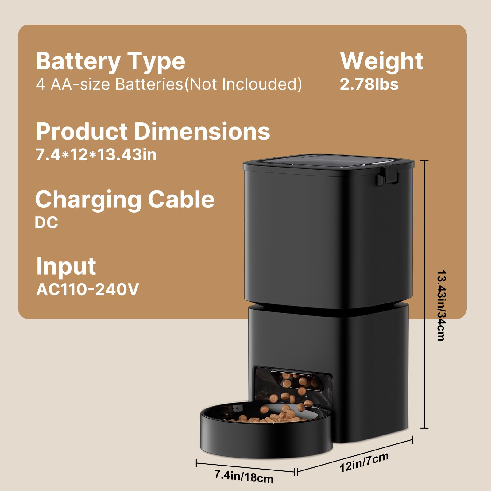 DUDUPET Sistema de preservacion en cuatro capas mantiene alimento protegido