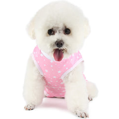 Due Felice traje recuperación canina Pink Star protege la zona operada y evita lamidos