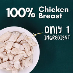 DurbaLife premio de entrenamiento con pollo deshidratado, textura natural