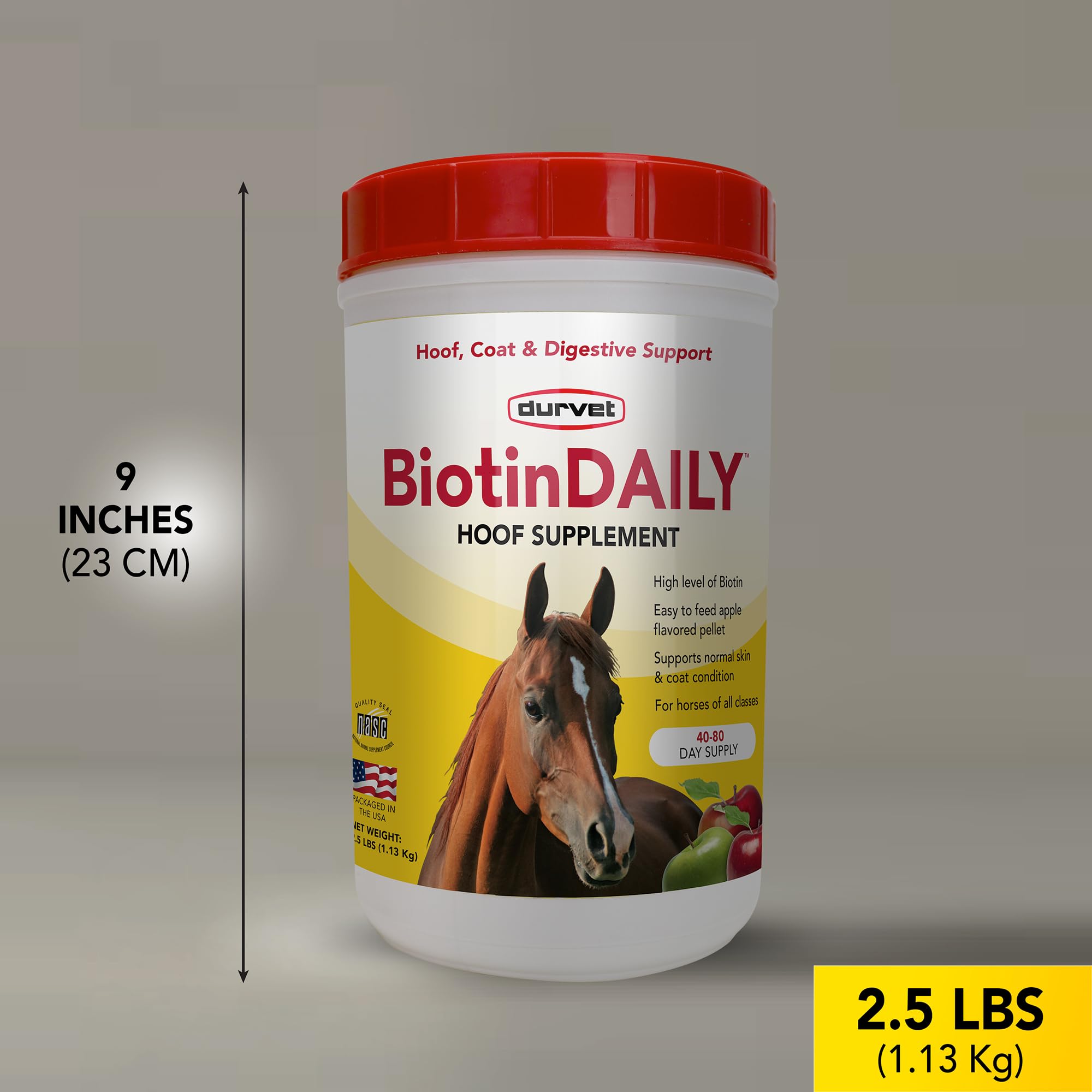 Durvet Biotin Daily hecho en Estados Unidos para uso diario