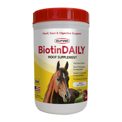 Durvet Biotin Daily pellets sabor manzana para caballos y cascos sanos