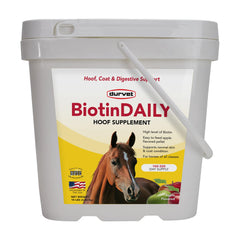 Durvet BIOTIN diario 10lb: medidor práctico para alimentar gránulos