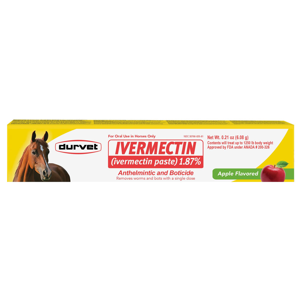Durvet Ivermectina Paste envase para dosis precisa y desparasitación