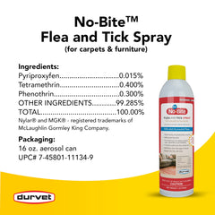 Durvet No Bite IGR spray, formulación nueva para uso en alfombras.