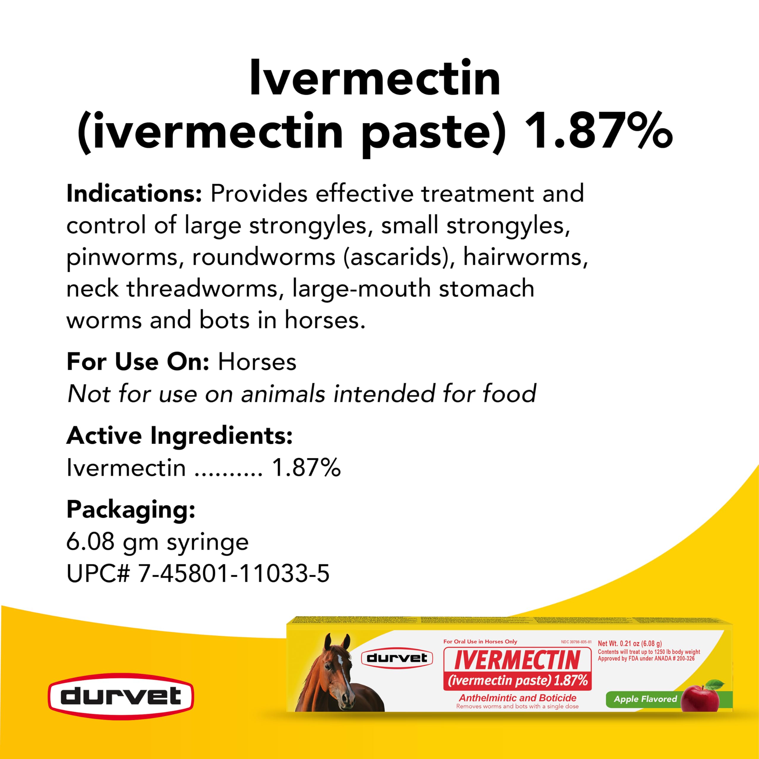 Aplicación oral sencilla con la pasta Durvet para caballos