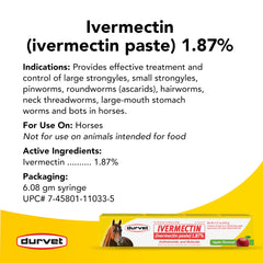 Aplicación oral sencilla con la pasta Durvet para caballos