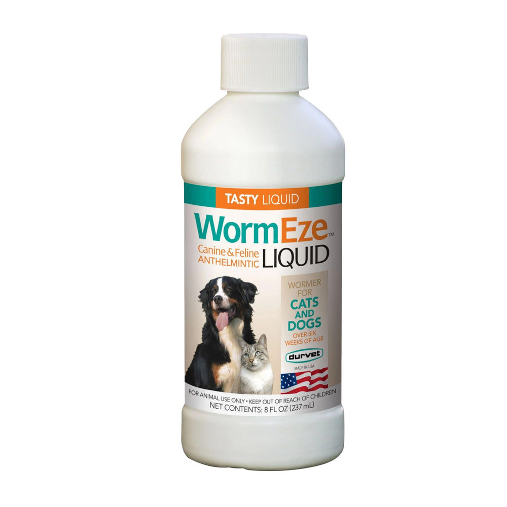 Durvet WormEze, dosificación fácil para perros y gatos, en agua o comida.