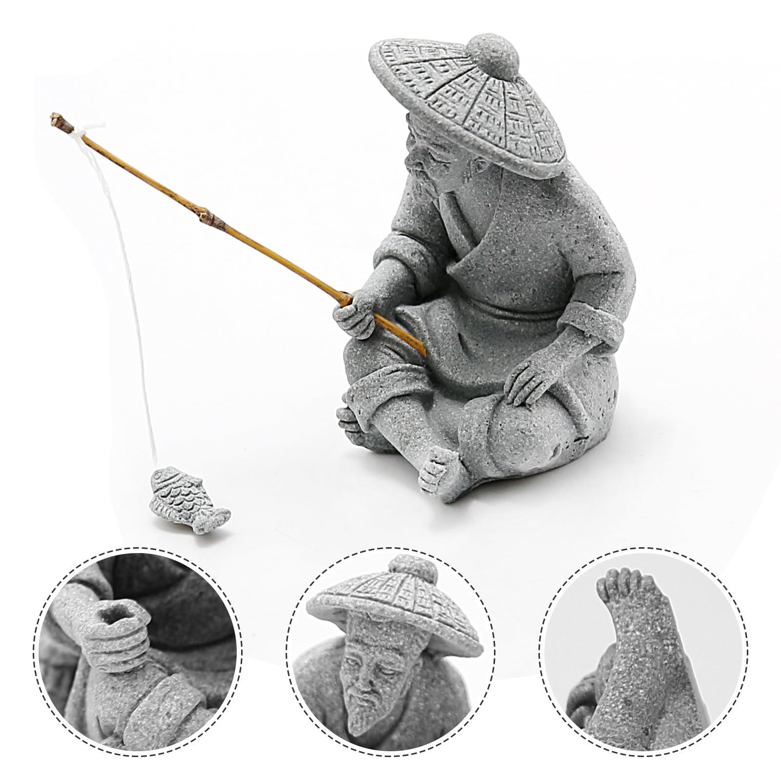 DUZFOREI: figura decorativa para acuario, compatible con agua dulce y salada.