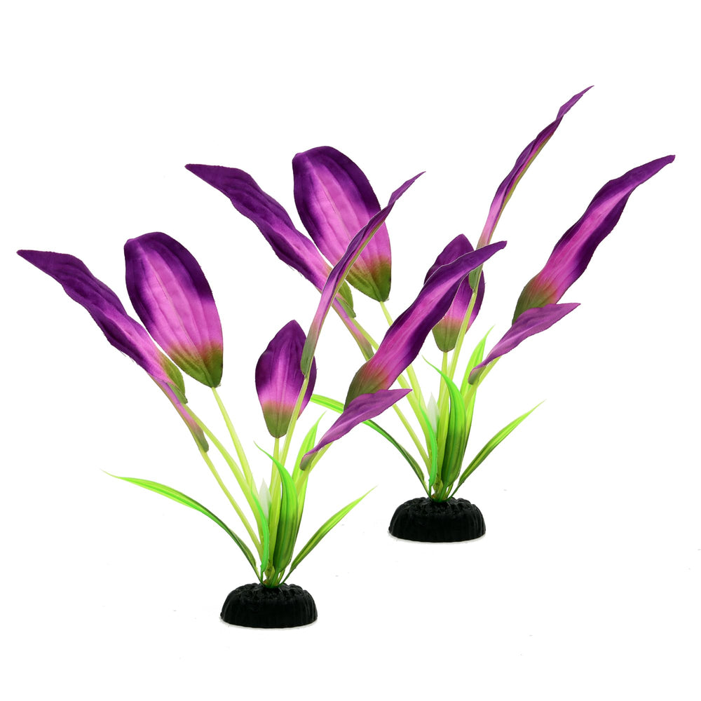 DVHEY plantas de seda para acuario Betta, 8 pulgadas, morado, decorativas y seguras para las aletas.