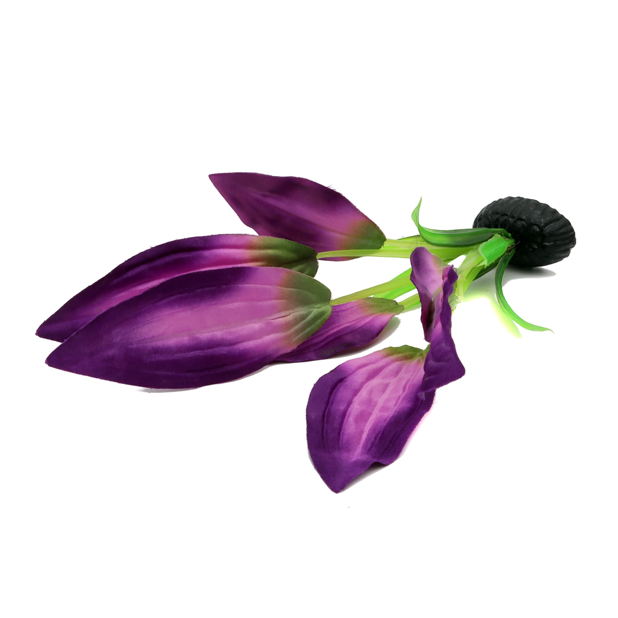 DVHEY planta de seda morada para acuario, útil para crear escondites.