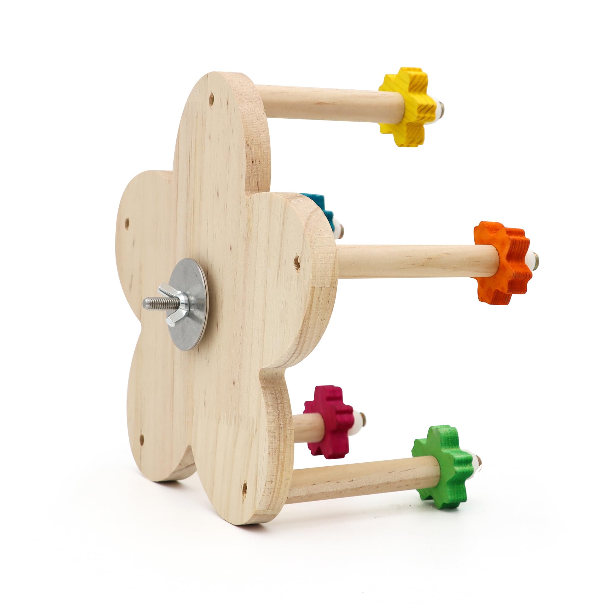 DVHEY superficie de madera suave para mordisqueo y mantenimiento del pico.