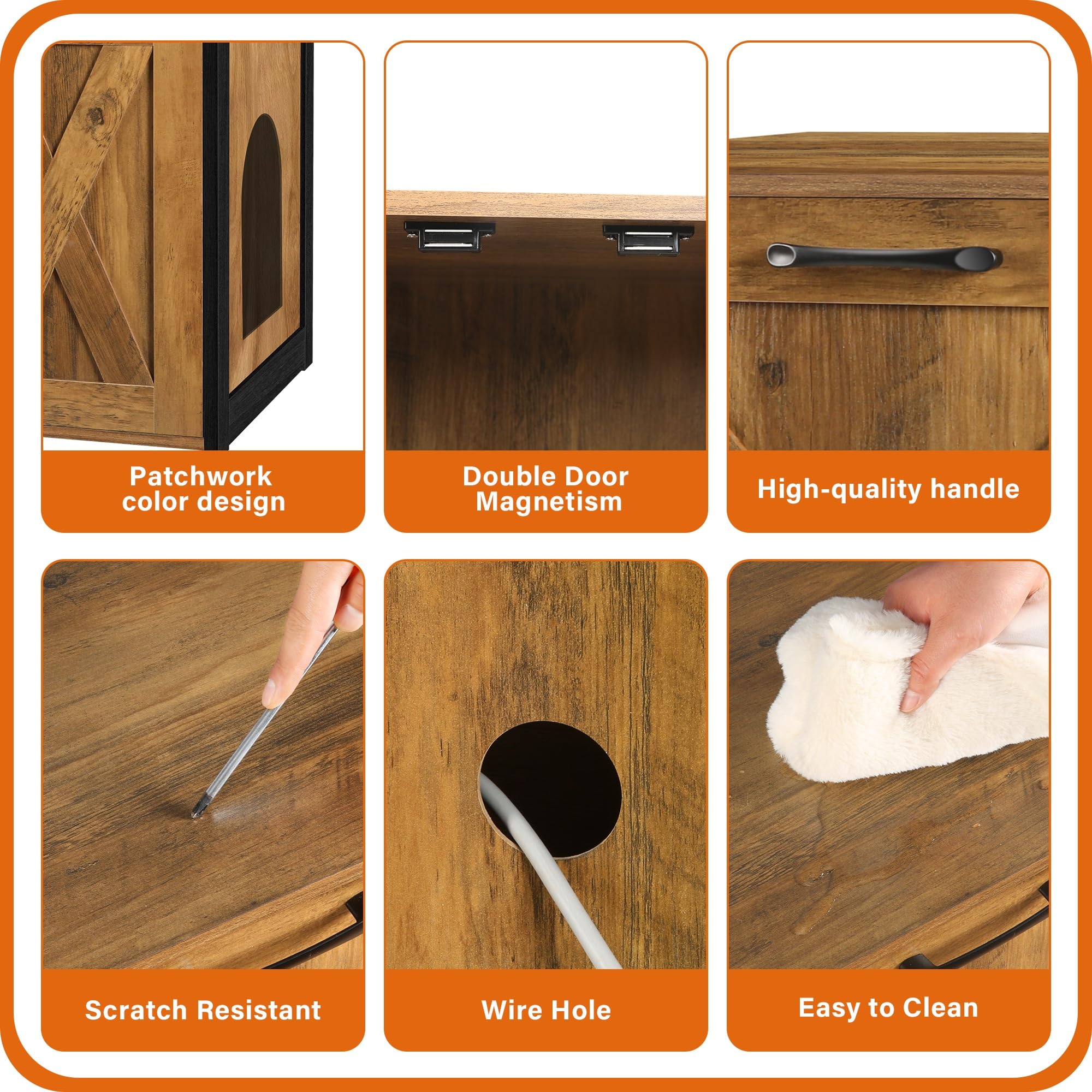 Dwanton mueble oculto con estructura de madera, fácil limpieza y mantenimiento.
