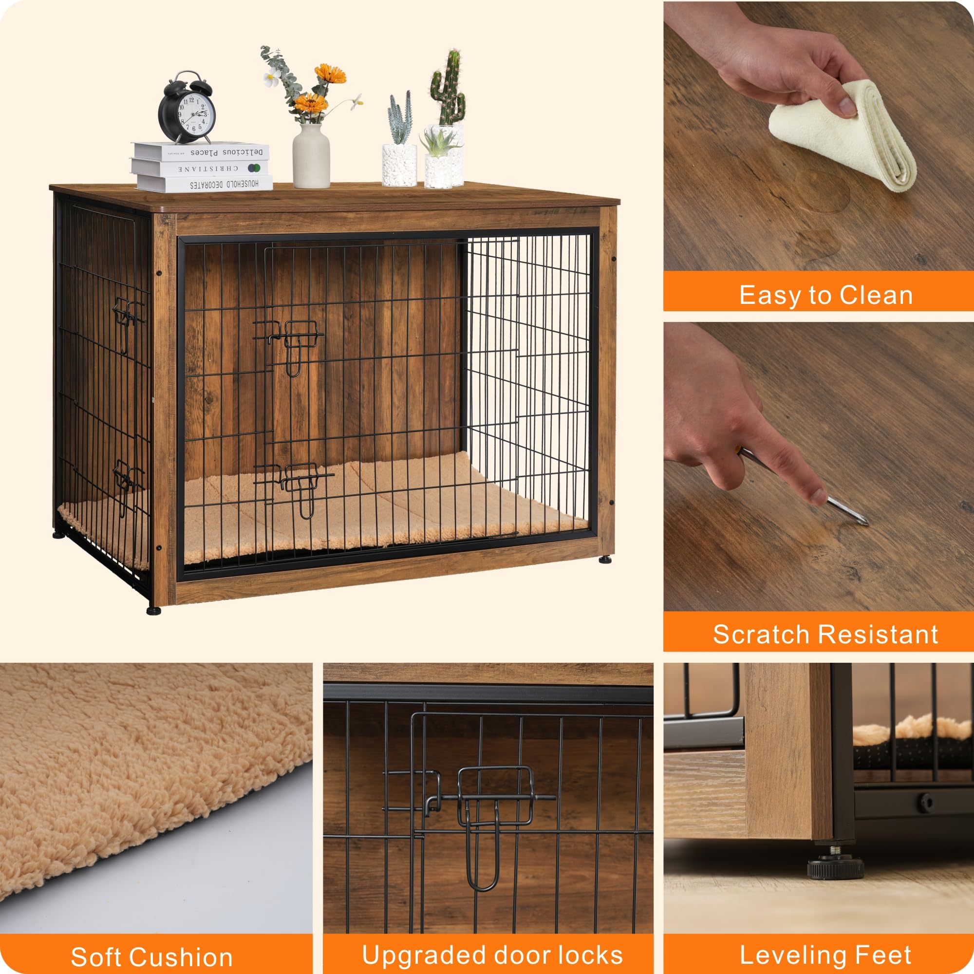 Dwanton base de madera estable para colocación segura en cualquier habitación