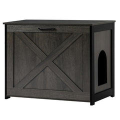 Dwanton caja arena gato mueble oculto vista frontal mejora la limpieza