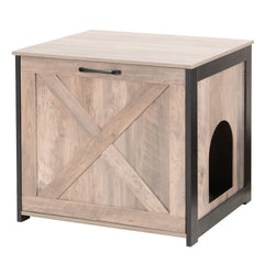 Dwanton caja de arena para gato, mueble oculto y elegante para la sala.
