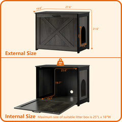 Dwanton acabado en madera gris oscura combina con decoración interior