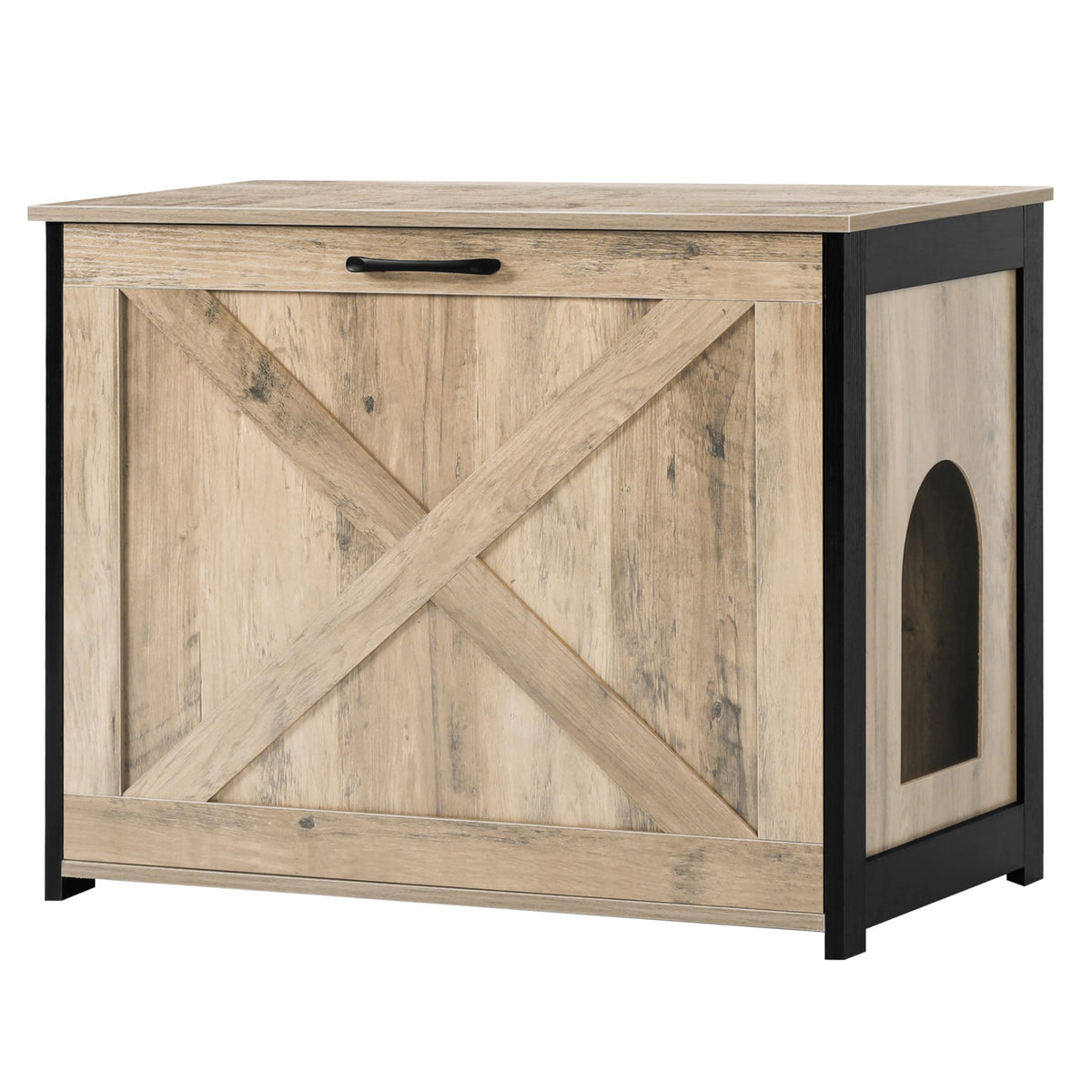 Dwanton caja de arena oculta: diseño elegante y mesa auxiliar para salón