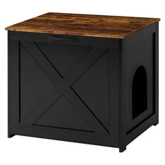 Dwanton caja-arena-gatos-oculta, mueble elegante para salón, uso discreto.