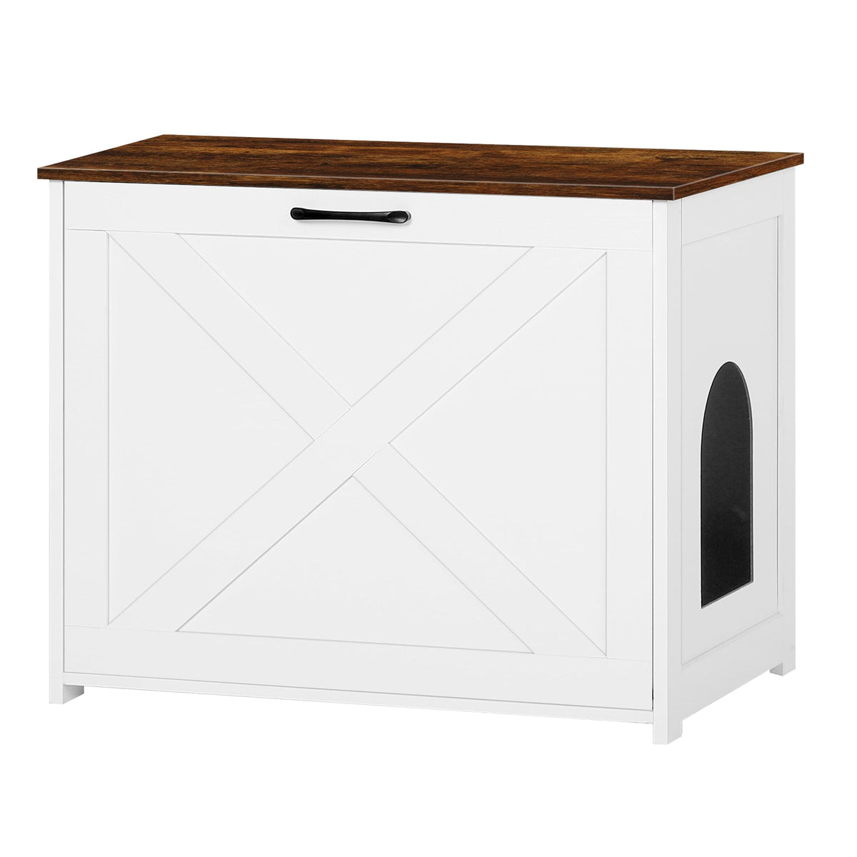 Dwanton caja-arena-mueble-oculto: crea un espacio privado para gatos con diseño elegante.
