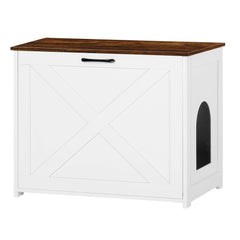 Dwanton caja-arena-mueble-oculto: crea un espacio privado para gatos con diseño elegante.