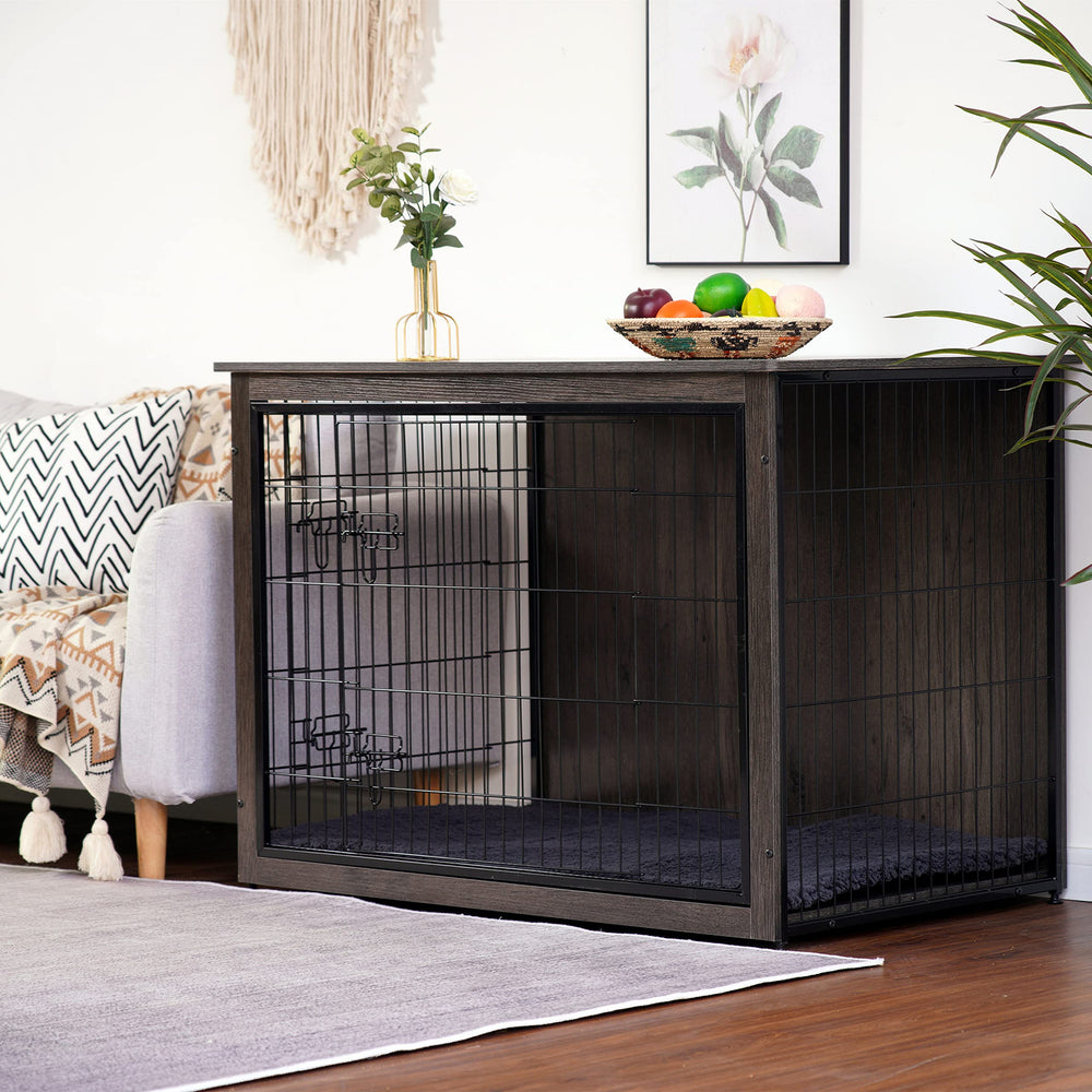 Dwanton caja para perro con almohada incorporada, descanso cómodo dentro del hogar.
