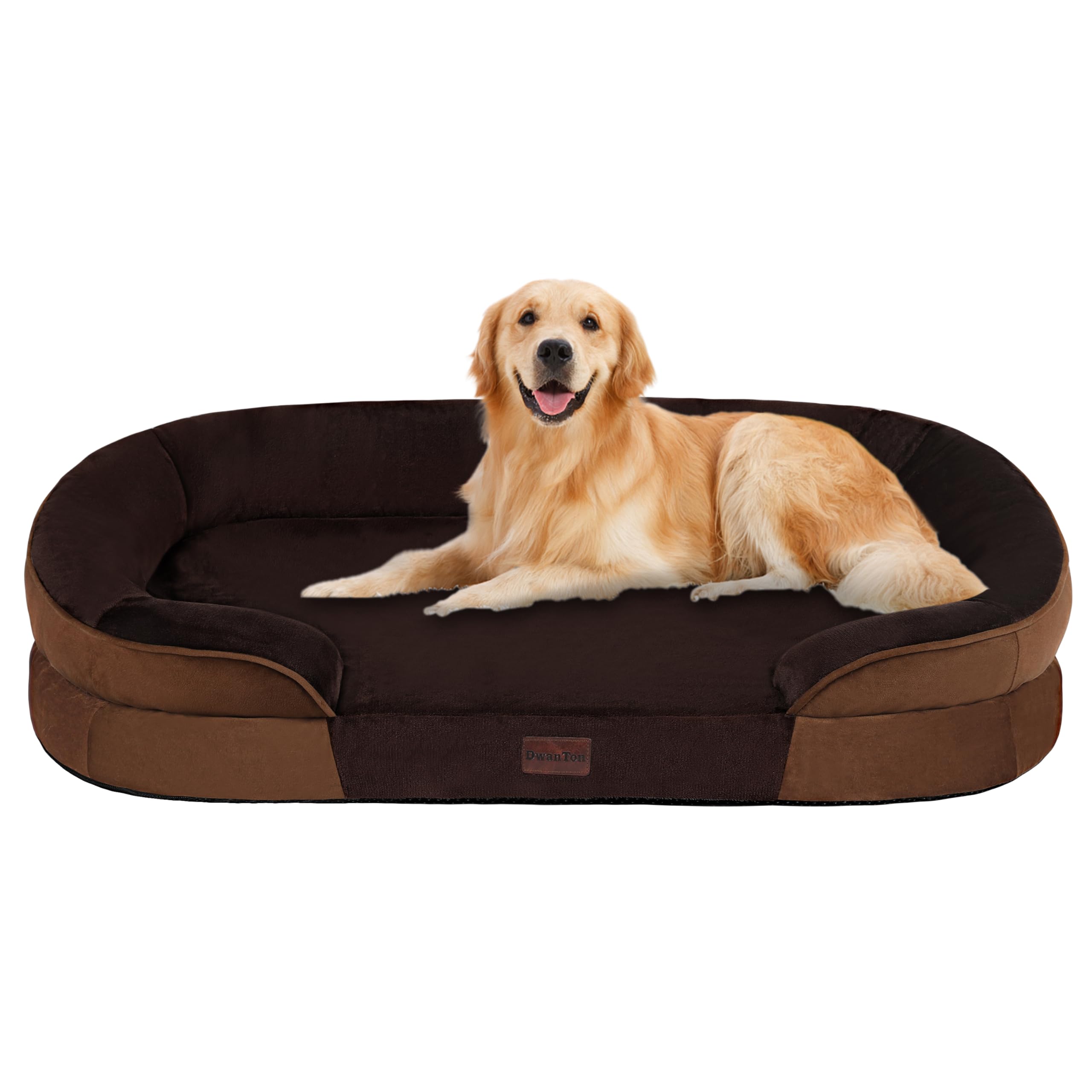 Dwanton cama ortopédica para perros grandes con gel memory foam ofrece soporte suave