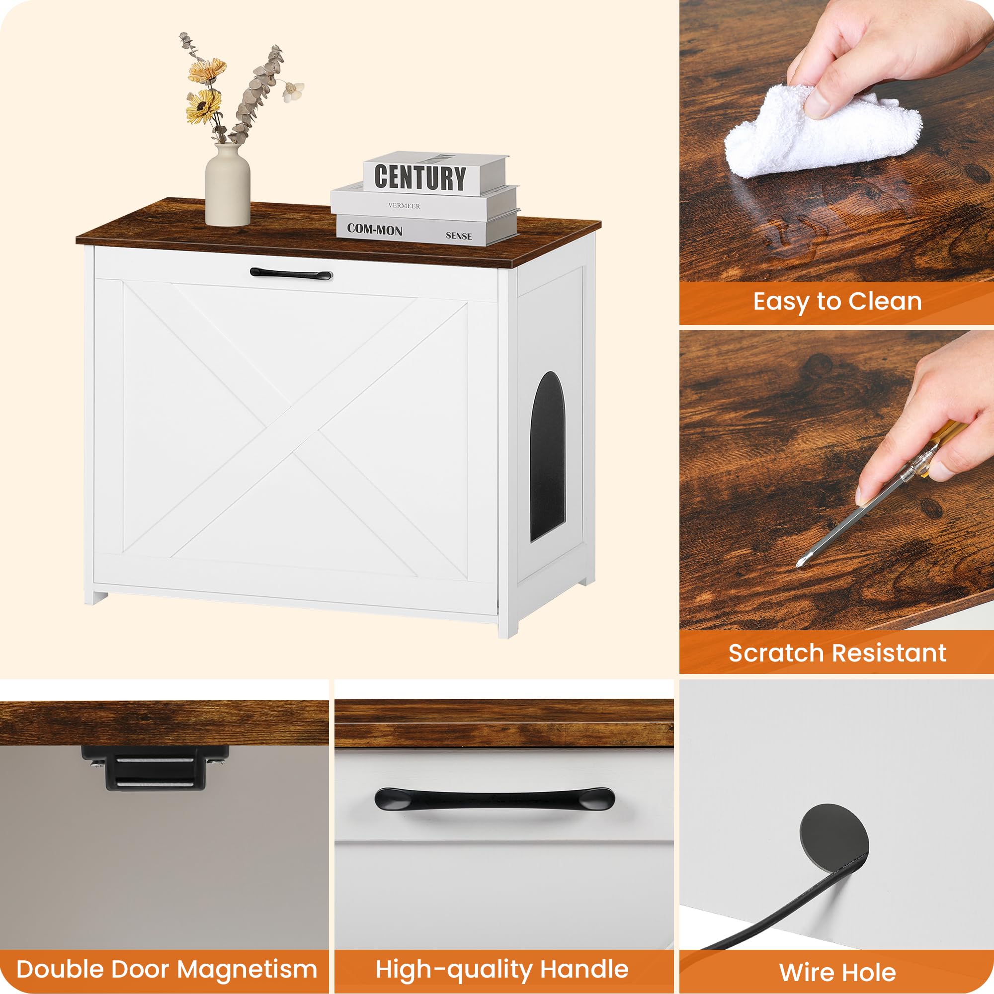 Dwanton dimensiones-externas-caja-arena: tamaño exterior cómodo para colocar junto al sofá.