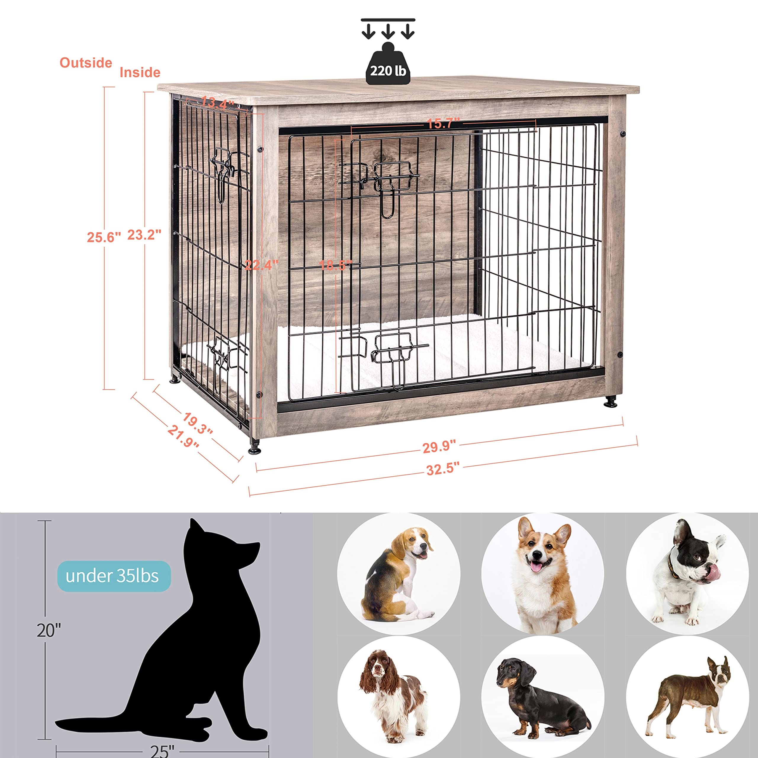 Dwanton diseño multiusos, ideal como mueble de salón y refugio para perro.