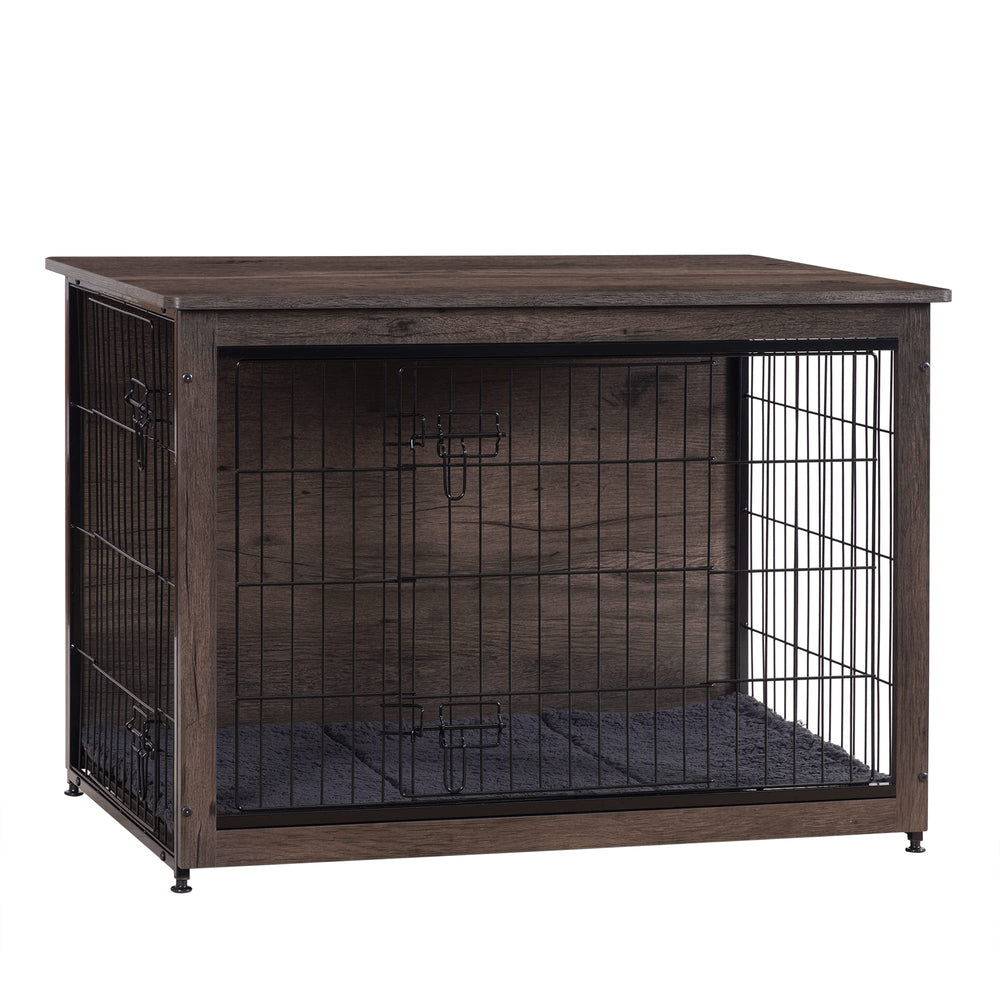 Dwanton jaula para perro con doble puertas, acceso cómodo y seguro.