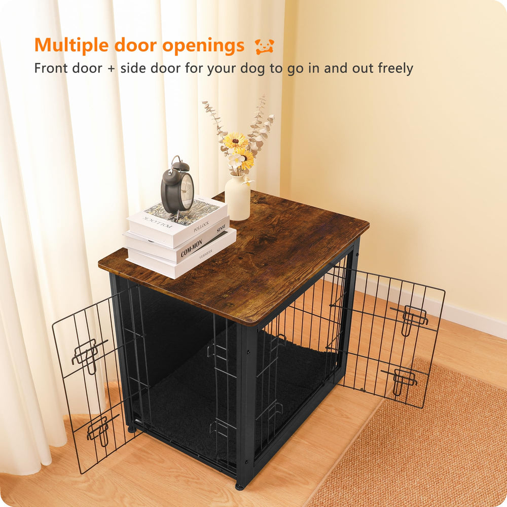 Dwanton jaula para perro, vista lateral estable y duradera.