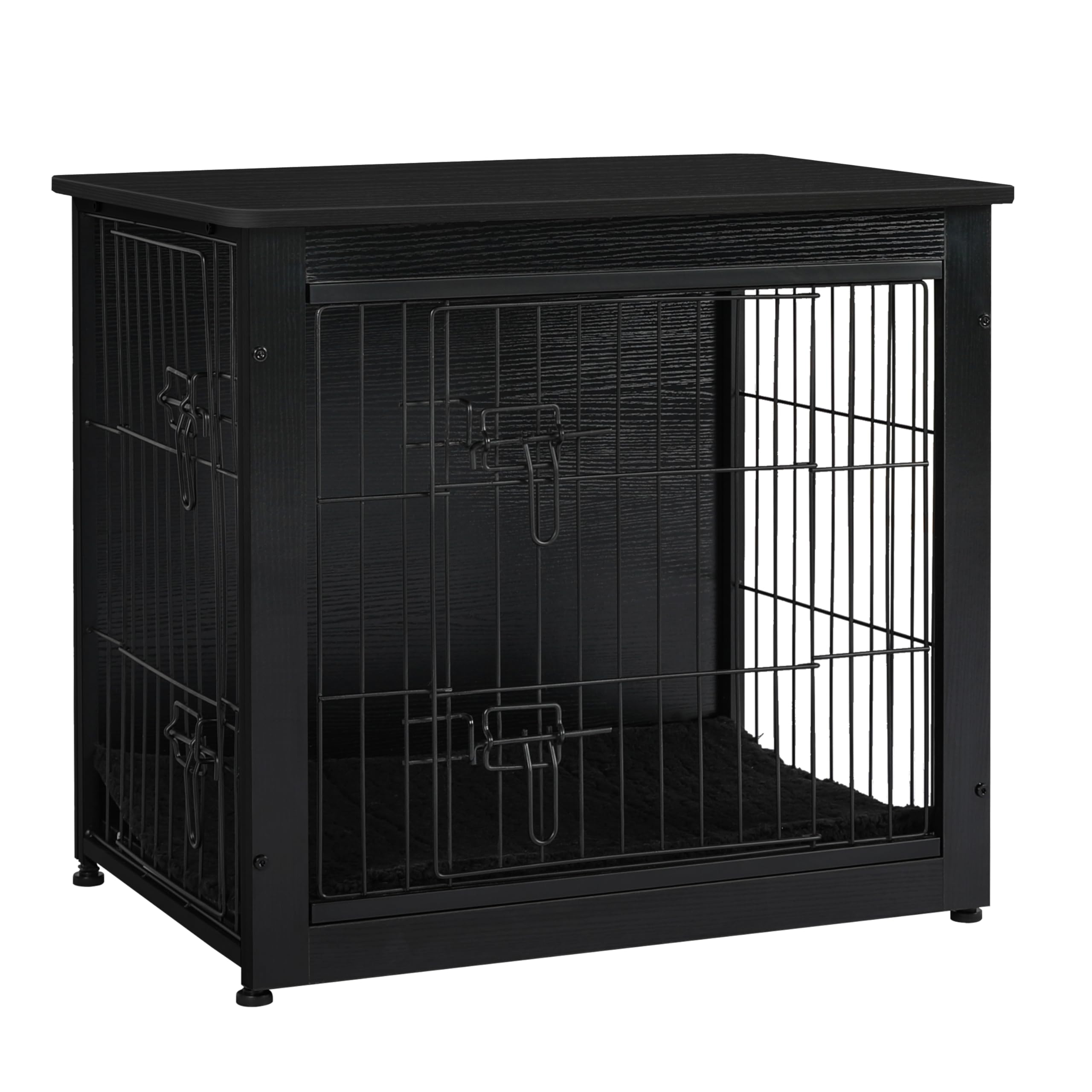Dwanton jaula-perro mueble puertas-dobles: acceso cómodo y seguro para tu mascota