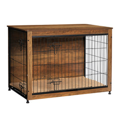 Dwanton jaula para perro con puertas dobles facilita entrada segura.