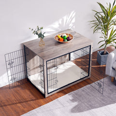 Dwanton jaula para perros con puertas dobles para acceso cómodo
