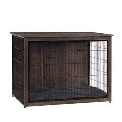 Dwanton mueble-caja para perro con puertas dobles, ideal para mantener orden y espacio.