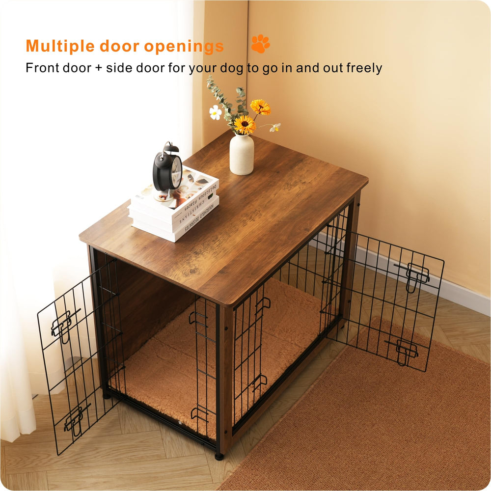 Dwanton mueble para perro, mesa lateral con espacio superior decorativo