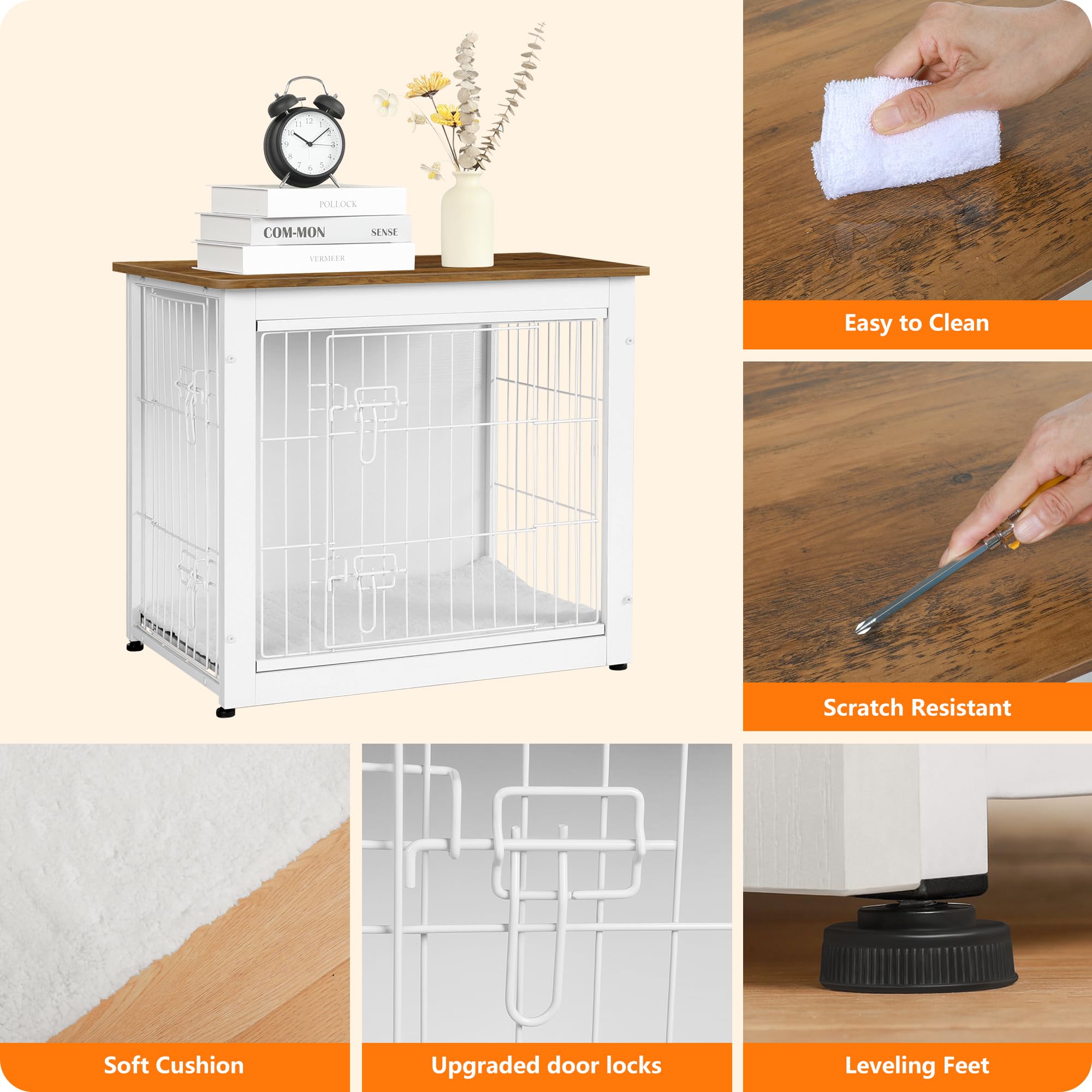 Dwanton mueble con pies ajustables para mayor estabilidad.