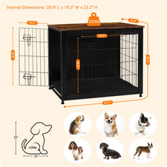 Dwanton puertas-dobles jaula-perro facilita entrada y salida